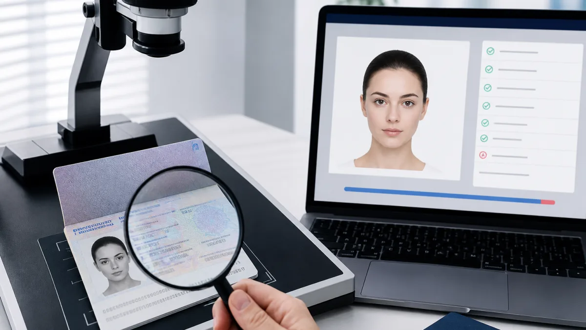 Passport scan and portrait prepared for a Russia eVisa application