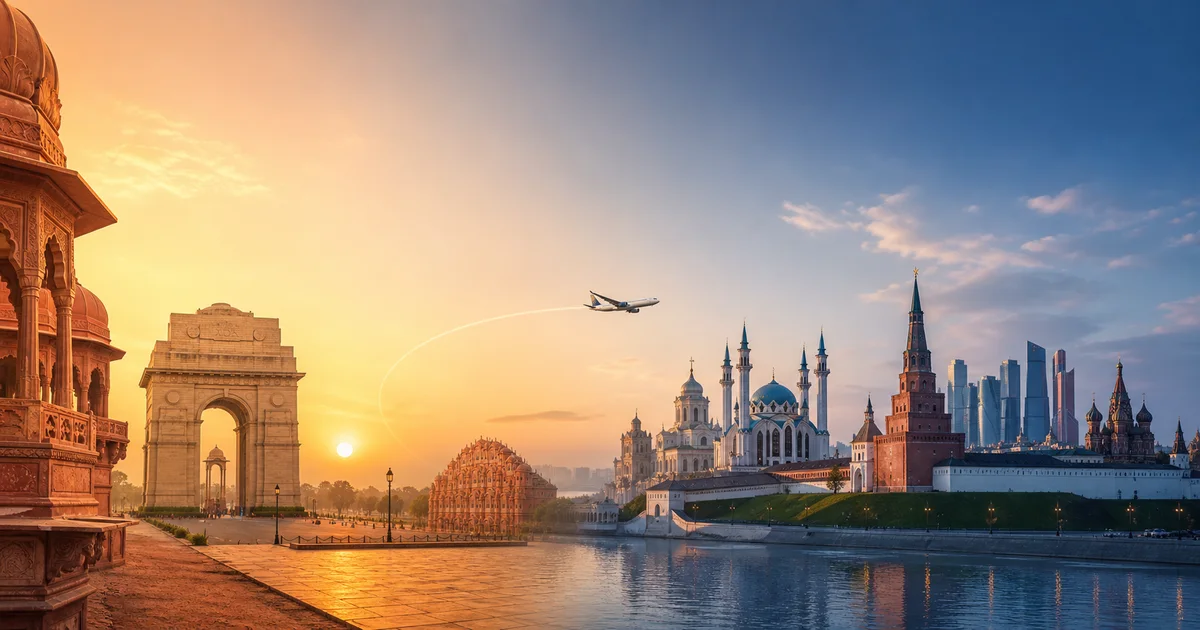India to Russia eVisa travel planning