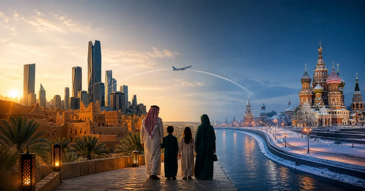 Saudi Arabia to Russia eVisa travel planning